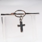الصين wholesale cheap silver sideways cross bracelet B10148 الصانع