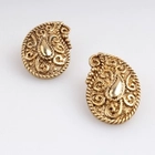 중국 wholesale tribal ethnic tattoo fireball clip on earrings E30068 제조업체