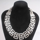 الصين women and mens silver fashion jewelry choker necklace N90085 الصانع