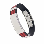 porcelana China alta calidad mens pulsera 316 l acero inoxidable pulseras brazaletes, mayorista pulseras de silicona acero inoxidable joyas fabricante
