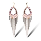 China Fashion China Bijoux Charming Lady Bohemian style Fantastic Tassels Earrings Handmade Party Wear Jewelry Designs supplier china For Women manufacturer