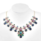 China Fashion jewelry wholesale Blue Red Jewelry Multicolor Statement Necklace manufacturer