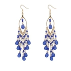 China Fashion Women Long  Beaded Ear Stud Hook Dangle Earrings Jewelry Multi Color for Wemen Choose As Gift manufacturer