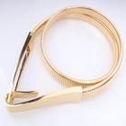 China New Fashion metal elastic  goose throat chain belt for lady , Custom belt making supplier manufacturer