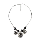 China New Arrive Customized Fashion Jewellery Zinc Alloy Crystal Flower Pendant Necklace for women Accessories manufacturer