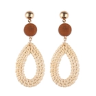 China Special New Drop Earring Jewelry Wooden Long Fashion Earrings manufacturer