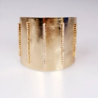 China Wholesale Fashion Jewelry 18k Gold Plated Bangles Latest Design Copper Bracelets Bangle manufacturer