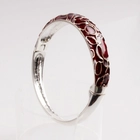 porcelana Venta al por mayor de cobre de aleación de oro material plateado pulsera mujeres coloridas esmalte brazalete fabricante