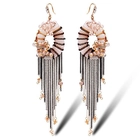 China Wholesale fashion charm elegant latest earring designs exotic vintage style dangle tassel earrings for women,tassel hanging tassel manufacturer