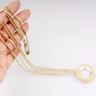 porcelana Joyas de moda de la mujer 18 k collar de oro diseños, aleación de cobre chapado en oro collar fabricante
