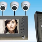 porcelana 4 hilos 7inch color de detección de movimiento de Vigilancia de soporte de vídeo Teléfono de puerta de la cámara PY-V7DVR-P1 fabricante