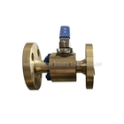 China 300LB 3/4 '' ASTM B148 UNS C95800 RPTFE Sitz FF Schwimmpegelbetriebener Kugelhahn mit reduziertem Anschluss Hersteller