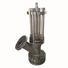 Chine Roue de poignée RF 6 "* 4" ASTM A351 CF3 300LB + soupape de fond de type Y à commande à engrenage conique fabricant