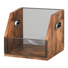 Chine Wholesale Desktop Metal Wooden Vinyl Record Record Rangement Crate Album Solder fabricant