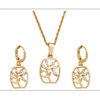 China China Supplier Custom Bridal 18K Gold Plated Jewelry Sets for Woman manufacturer