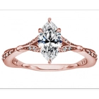 الصين Custom Jewelry Rose Gold Plated Cubic Zirconia 925 Silver Ring Supplier in China الصانع