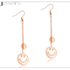 China Custom Stainless Steel Women Rose Gold Emoji Earring Manufacturer manufacturer