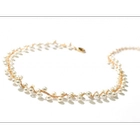 China Professional Manufacturer Zinc Alloy Gold Artificial Pearl Short Necklace for Woman manufacturer