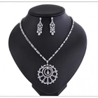 الصين The latest designs crystal pendant crystal cubic zircon jewelry sets for women الصانع