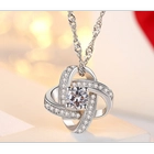 中国 Wholesale Luxury Cubic Zirconia Pendant Necklace Womens Jewelry Sets 925 Sterling Silver Jewelry Set Wedding Jewelry Set メーカー
