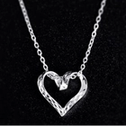 الصين platinum gold heart shape necklace pendant manufacturer الصانع