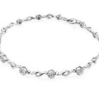 China 18K White Gold Diamonds Bracelet Bangle Supplier in China manufacturer