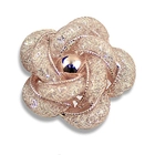 China 2018  Brooches Fashionable and Refined Hollow-Out Breastpin Rose Gold Color for Girls Ladies and Women manufacturer