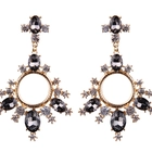 China 2018 European  Exaggerated Crystal Circle Women Drop Earring Elegant Earring Jewelry as Gift for ladies manufacturer