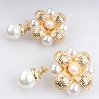 China 2018 Fashion Women Stud Peal Earring Gold Earring  For Women Classic manufacturer