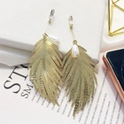 China 2018 Hot Selling Wholesale Personality Leaves Pearl pendant earrings for Girls as Gift manufacturer