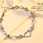 China Elegant 925 Silver High Polish Bracelet for Woman Christmas Gift manufacturer