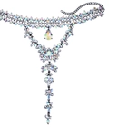 China Exquisite Temperament Colored Diamond Necklace for Women Christmas Jewelry Gift manufacturer