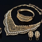 China Factory Price Gold Love Alloy Gem Wedding Travel Women's Four-piece Jewelry Set manufacturer
