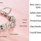 China Fashion Jewelry European Silver Plated Bead Bracelet for Women manufacturer