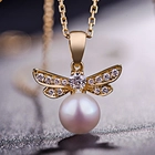 China Fashion design 925 Sterling Silver pendant necklace pearl jewelry wholesale in China manufacturer