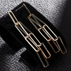 China Fashionable Stainless Steel Earrings with 925 Silver Long Stud Earrings Manufacturer manufacturer
