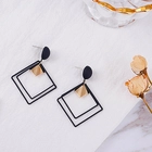 China High Polish Stainless Steel Stud Earrings Geometric Shape manufacturer