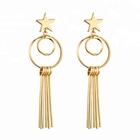 중국 Low MOQ Fashion Alloy Long Tassel Drop Earrings Wholesale 제조업체