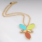 China New Design Alloy  Pendant Necklace Butterfly Style with Good Quality  Necklace for Girls manufacturer