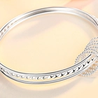 China Special Sterling Silver Bracelet Bangle for Woman Christmas Gift Silver Bracelet manufacturer