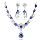 China Woman 925 sterling silver&gold plated women jewelry set manufacturer manufacturer