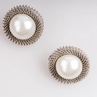 China Women Wholesale Graceful Silver Color Simulated Pearl Birthday Anniversary Gifts for Women Mom Wife manufacturer