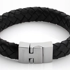 China wholesale custom fashion magnetic clasp handmade genuine mens leather bracelet manufacturer China manufacturer