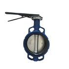 Chine 4 '' 150LB ductile fer vitone doublé molle papillon scellé de type wafer valve fabricant