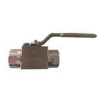 Chine Poignée opérée 1/2 '' 150LB ASTM B348 Gr. F-2 PTFE siège flottant NPT connexion 3 pc robinet à boisseau sphérique fabricant