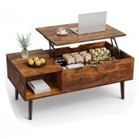 China Wholesale Coffee Tables, Wooden Dining Center Tables with Storage Space manufacturer