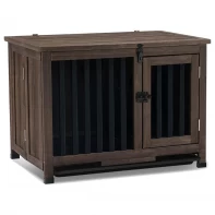 China Wholesale Wooden Portable Foldable Dog Kennel, Solid Wood Indoor Dog Cage manufacturer