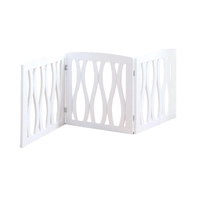 China Wholesale Wooden Pet Gate, Foldable and Freestanding, Wooden Pet Fence for Stairs Hallways Doorways manufacturer