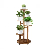China Wholesale Multi-tier Wooden Plant Stand, Flower Pots Display Rack for Living Room manufacturer