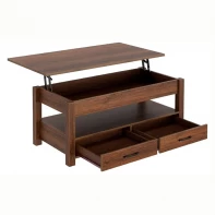 China Customed Lift Top Coffee Table with Drawers and Hidden Compartment manufacturer